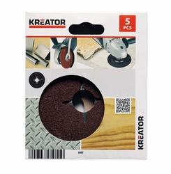 Kreator KRT250505 - 5x Brusný disk pro úhlové brusky 125 mm G80