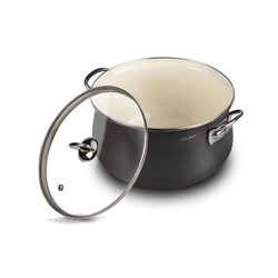 Lamart  LT1281 Smaltovaný kastrol HARD, 24 cm