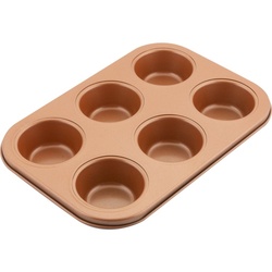 Lamart LT3091 Forma na 6 muffinů COPPER, 26,5 x 18 cm