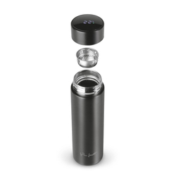 Lamart LT4083 Termoska SIPP s ukazatelem teploty 0,45 l, černá