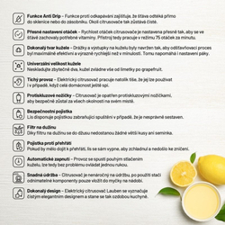 Lauben Electric Citrus Juicer 110WT - odšťavňovač citrusů