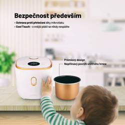 Lauben Multifunction Rice Cooker 1200WR Rose Gold Edition - rýžovar