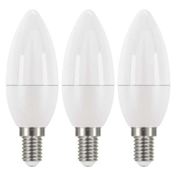LED žárovka Classic Candle 5W E14 teplá bílá 3Ks