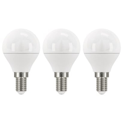 LED žárovka Classic miniglobe 6W E14 neutrální bílá, 3 ks