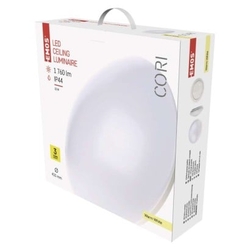 LED přisazené svítidlo CORI, kruhové bílé 22W teplá b., IP44