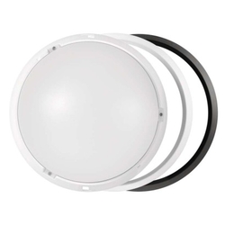 LED přisazené svítidlo ZURI, kruhové černá/bílá 14W teplá bílá