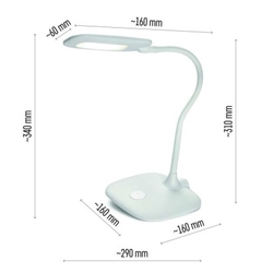 LED stolní lampa STELLA, bílá