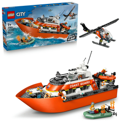 LEGO City Záchranný člun pobřežní hlídky a vrtulník 60504