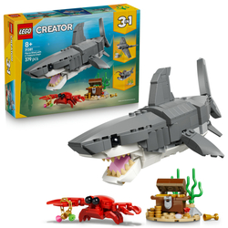 LEGO Creator 3 v 1 Divoký žralok a truhla s pokladem 31381
