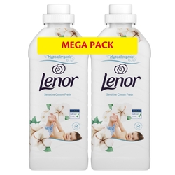 Lenor Aviváž Sensitive Cotton Fresh 74 PD, 2x 925 ml