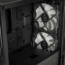 Lian Li LANCOOL 205M Mesh Micro ATX Case, tvrzené sklo - černá