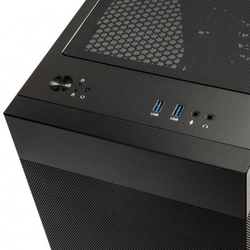 Lian Li LANCOOL 205M Mesh Micro ATX Case, tvrzené sklo - černá