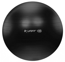 LifeFit Anti-Burst 85 cm, černý gymnastický míč