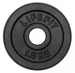 LifeFit Kotouč 1,5kg, kovový, pro 30mm tyč