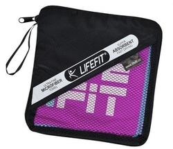 LifeFit rychleschnoucí ručník z mikrovlákna 105x175cm, fialový