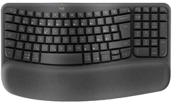 Logitech bezdrátová klíávesnice Wave Keys CZ/SK, černá