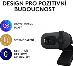 Logitech Brio 100 Full HD Webcamera, černá