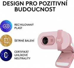 Logitech Brio 100 Full HD Webcamera, růžová