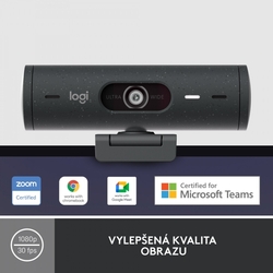 Logitech BRIO 500, Full HD webcam, graphite