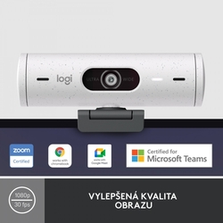 Logitech BRIO 500, Full HD webcam, off-white