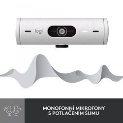 Logitech BRIO 500, Full HD webcam, off-white