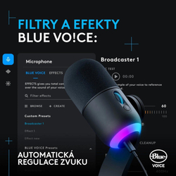 Logitech G Blue Yeti GX Dynamic RGB, black