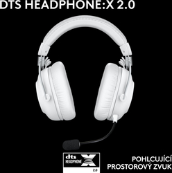 Logitech G PRO X 2 LIGHTSPEED Gaming Headset, bílá