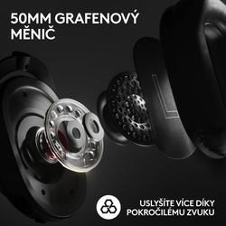 Logitech G PRO X 2 LIGHTSPEED Gaming Headset, černá