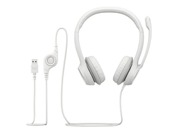 Logitech H390 USB Computer Headset, Off-White