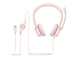 Logitech H390 USB Computer Headset, Rose