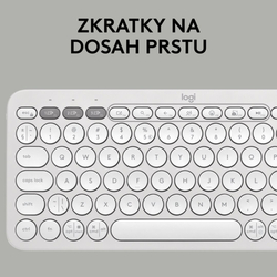 Logitech Pebble Keys 2 K380s, US, bezdrátová  klávesnice, bílá