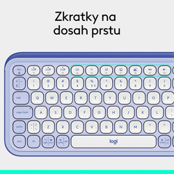 Logitech POP ICON KEYS, Lilac, US INT'L
