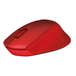 Logitech Wireless M330 Silent Plus červená