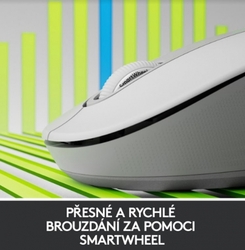 Logitech Wireless M650 L Left pro leváky, bílá