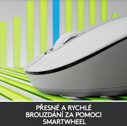 Logitech Wireless M650 M, bílá