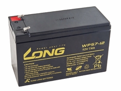 Long 12V 7Ah olověný akumulátor F1 (WPS7-12)