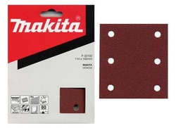 MAKITA brusný papír 102x114mm 6 děr K80 10ks=oldP-01498