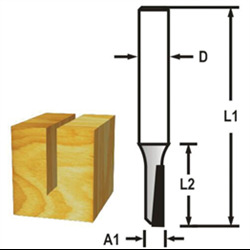 MAKITA Drážkovací fréza 1 břit stopka 8 mm,3x13x51 mm