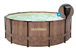 Marimex Bazén Florida 3,66x0,99 m se skimmerem- motiv TEAK (10340285)