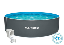 Marimex Bazén Orlando 3,05 x 0,91 m ŠEDÁ, bazén, fólie, skimmer (10303042)