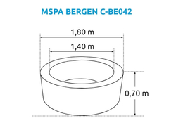 Marimex Bazén vířivý MSPA Bergen C-BE042 (11400280)