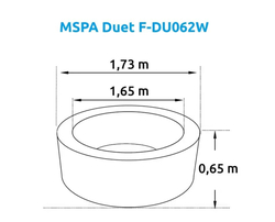 Marimex Bazén vířivý MSPA Duet F-DU062W (11400273)