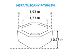 Marimex Bazén vířivý MSPA Tuscany  F-TU062W (11400279)
