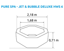 Marimex Bazén vířivý nafukovací Pure Spa - Jet & Bubble Deluxe HWS 6 - Intex 28462EX (11400256)