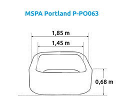 Marimex Vířivý bazén MSPA Portland P-PO063 (11400274)