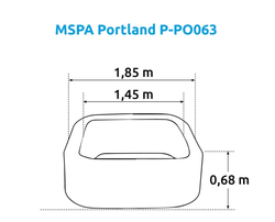 Marimex Vířivý bazén MSPA Portland P-PO063 (11400274)
