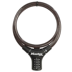 Master Lock Ocelové kombinační lanko na kolo 8229EURDPRO - 0,9m černé