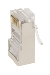 Masterlan konektor STP RJ45, Cat.5e, 8p8c, drát, pozlacený EASY