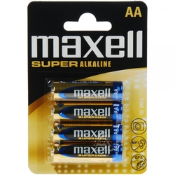 MAXELL Super alkalické baterie LR6 4BP AA, blistr 4ks