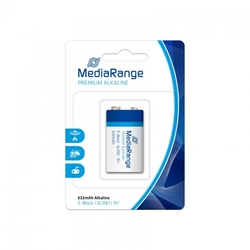 MediaRange Premium Alkalické baterie E-block 9V blister 1ks/balení